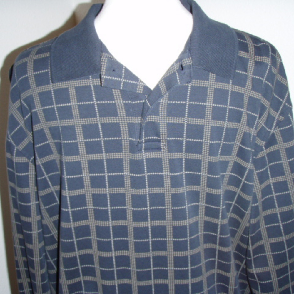 Long Sleeve Knit polo style Shirt